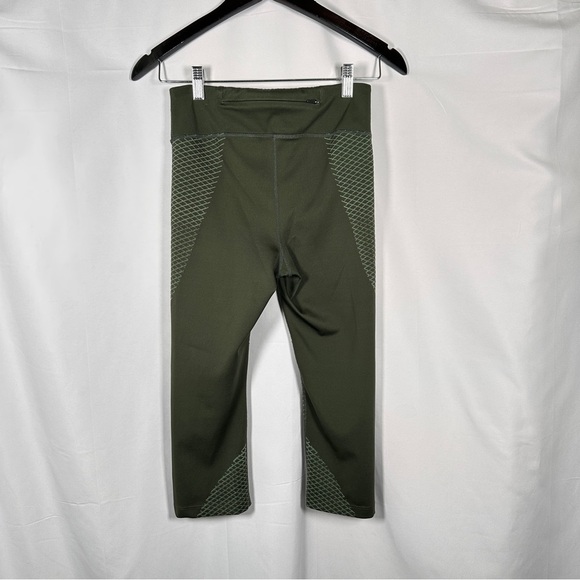 Nike Zonal Strength 3/4 Compression Training Tights Olive Green M Running Gym - Picture 12 of 15
